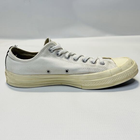 Converse Comme des Garçons Play x Chuck 70 Low Milk Mens Size 9 Women’s Size 11 - Picture 3 of 13